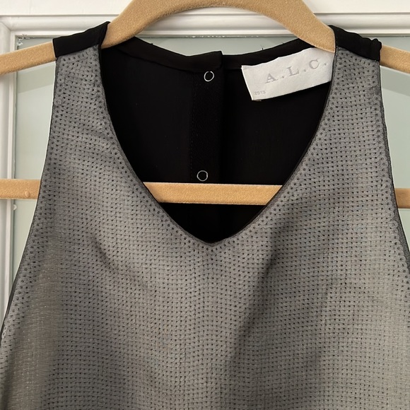 A.L.C. Sequin with sheer overlay shirt - Picture 2 of 4